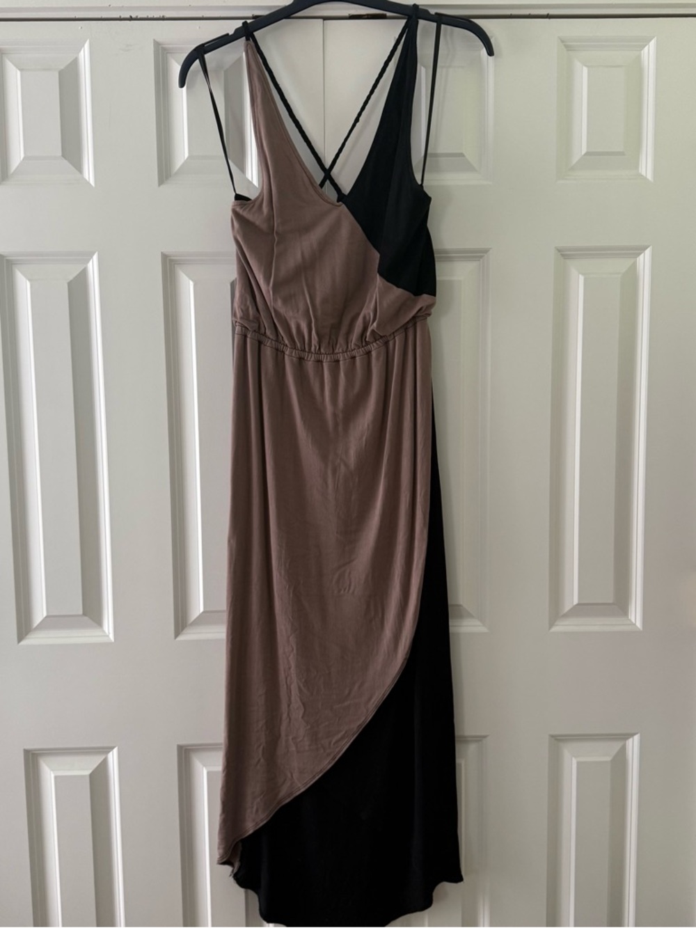 ⭐️ Mossimo Supply Co. Two-Tone Black and Brown Wrap-Style Maxi Dress